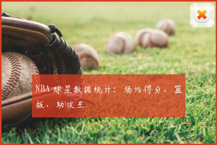 NBA 球星数据统计:场均得分、篮板、助攻王